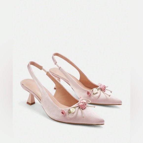 flower slingbacks - Picture 1 of 4